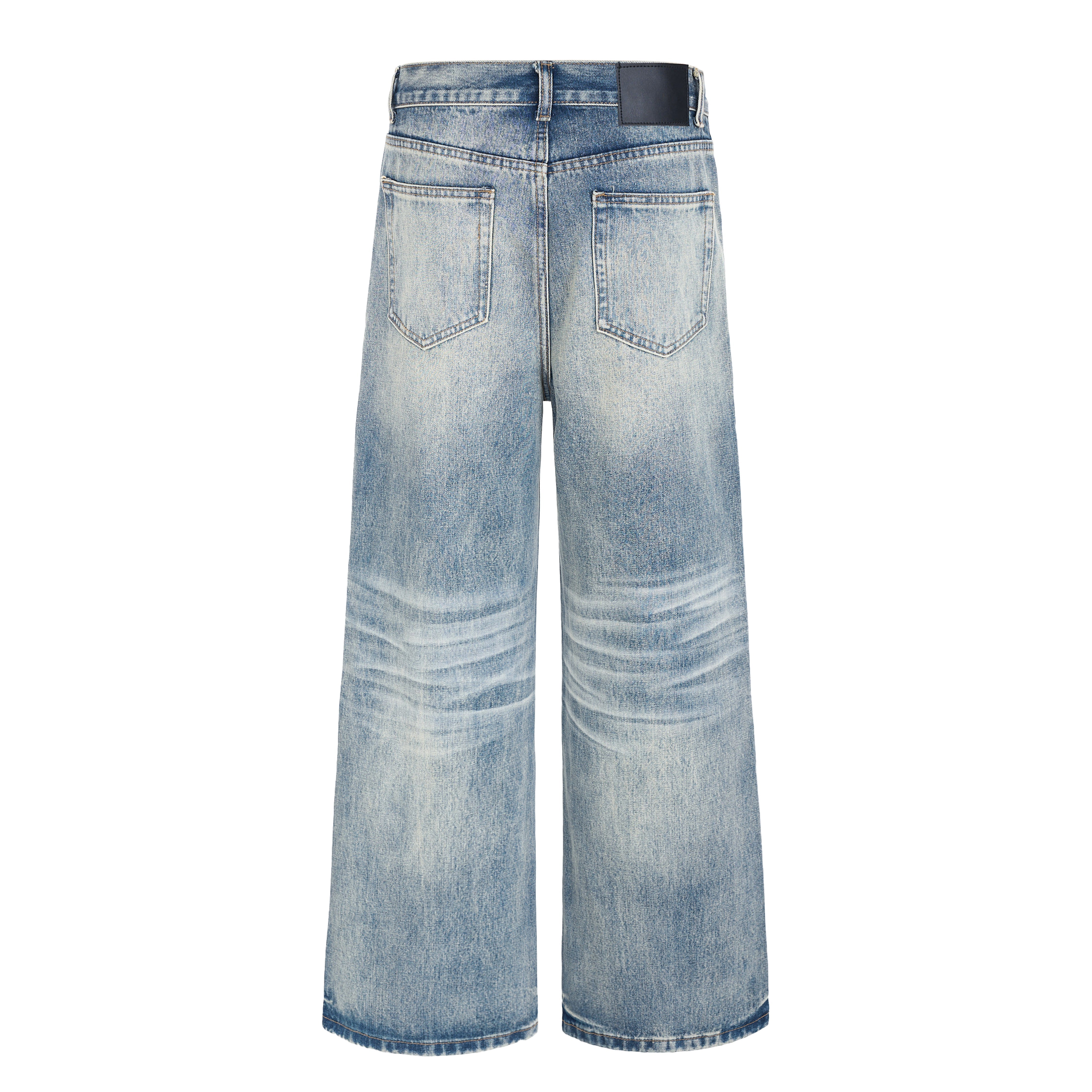 3-6-5.shop Vintage Washed Wide-Leg Jeans