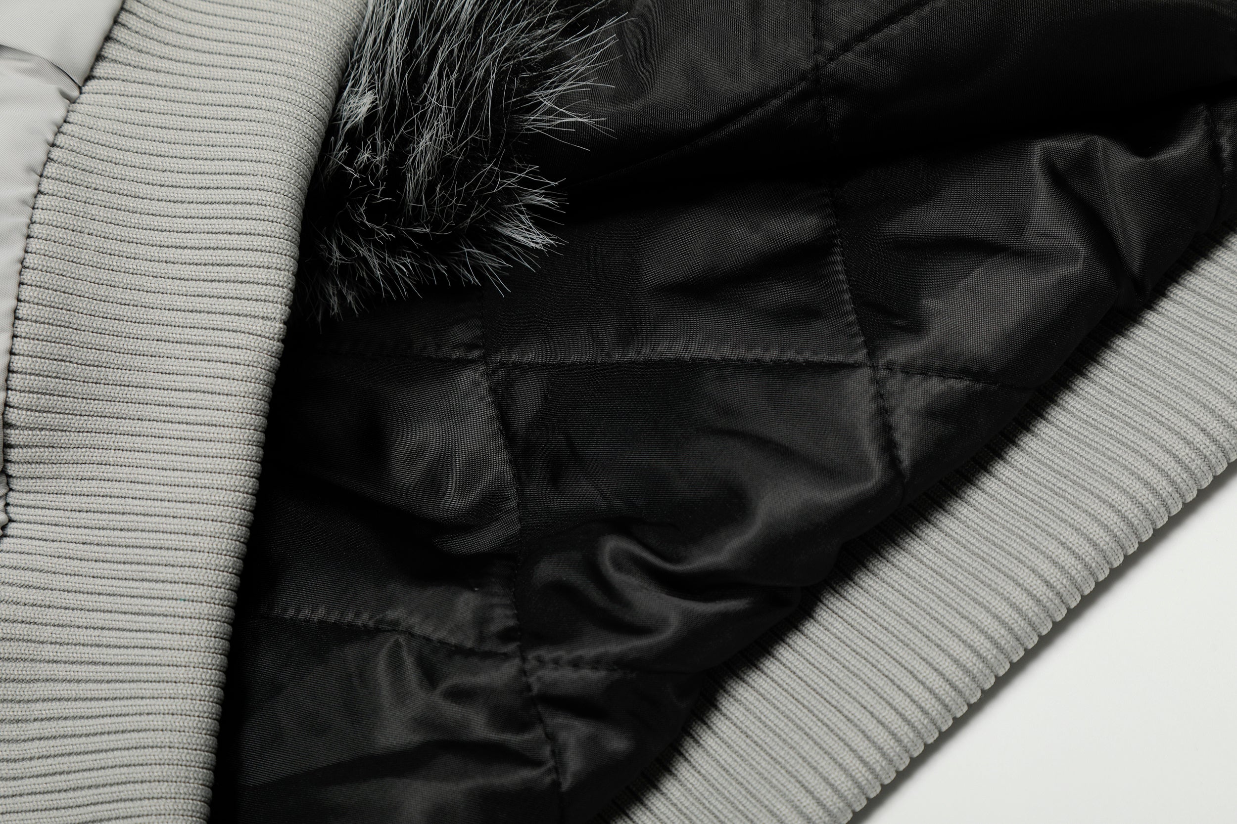 3-6-5.shop Faux Fur Hood Utility Bomber Jacket