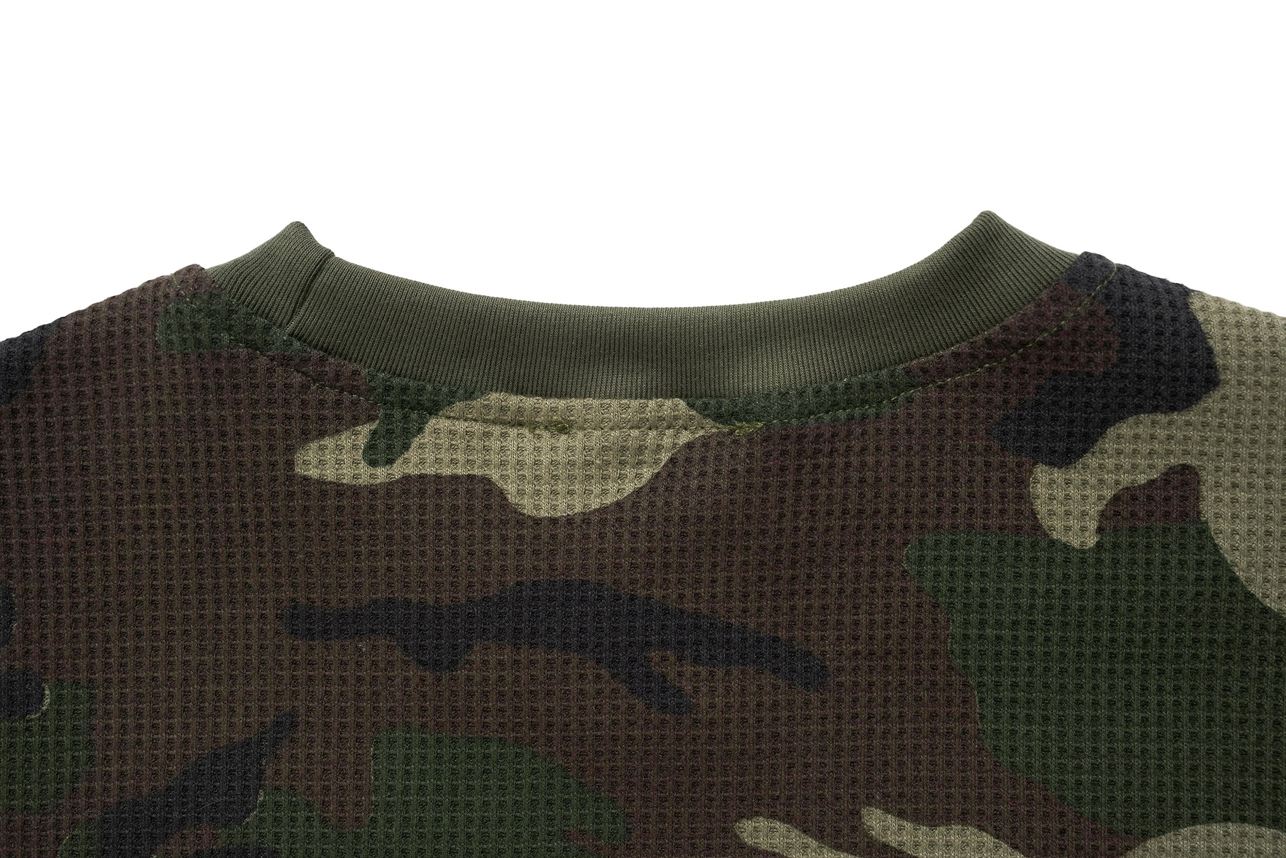 3-6-5.shop Camo Text Graphic Longsleeve