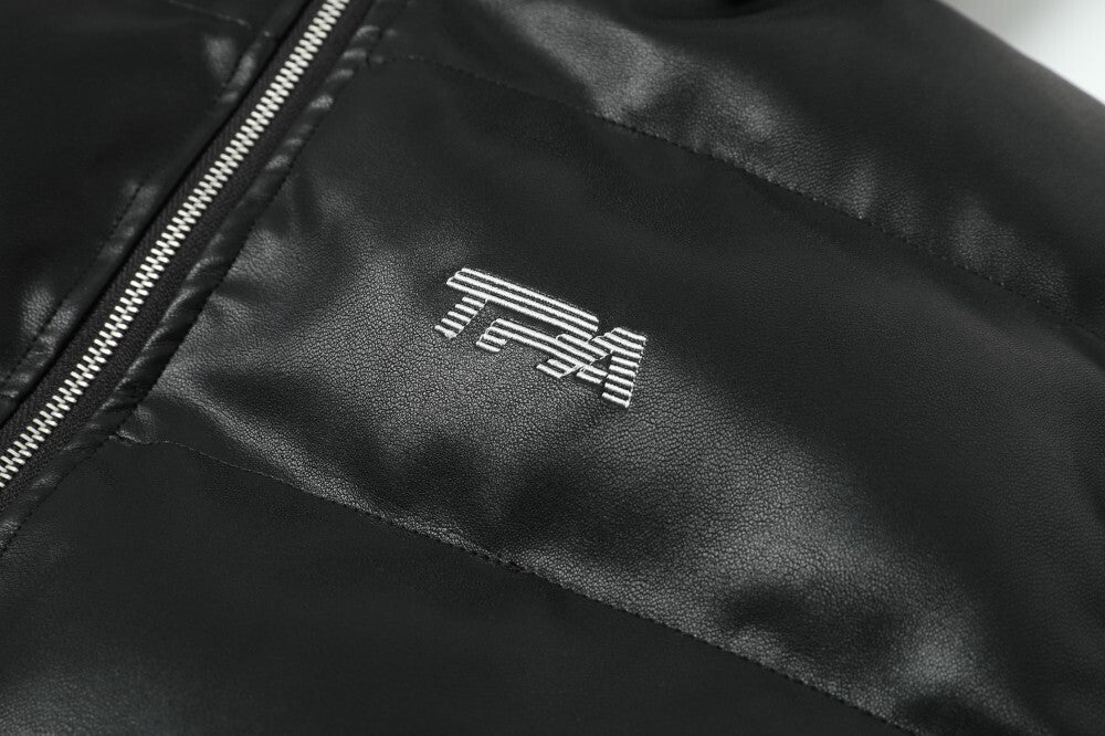 Omirad PU Gloss Bat-Ear Puffer Jacket