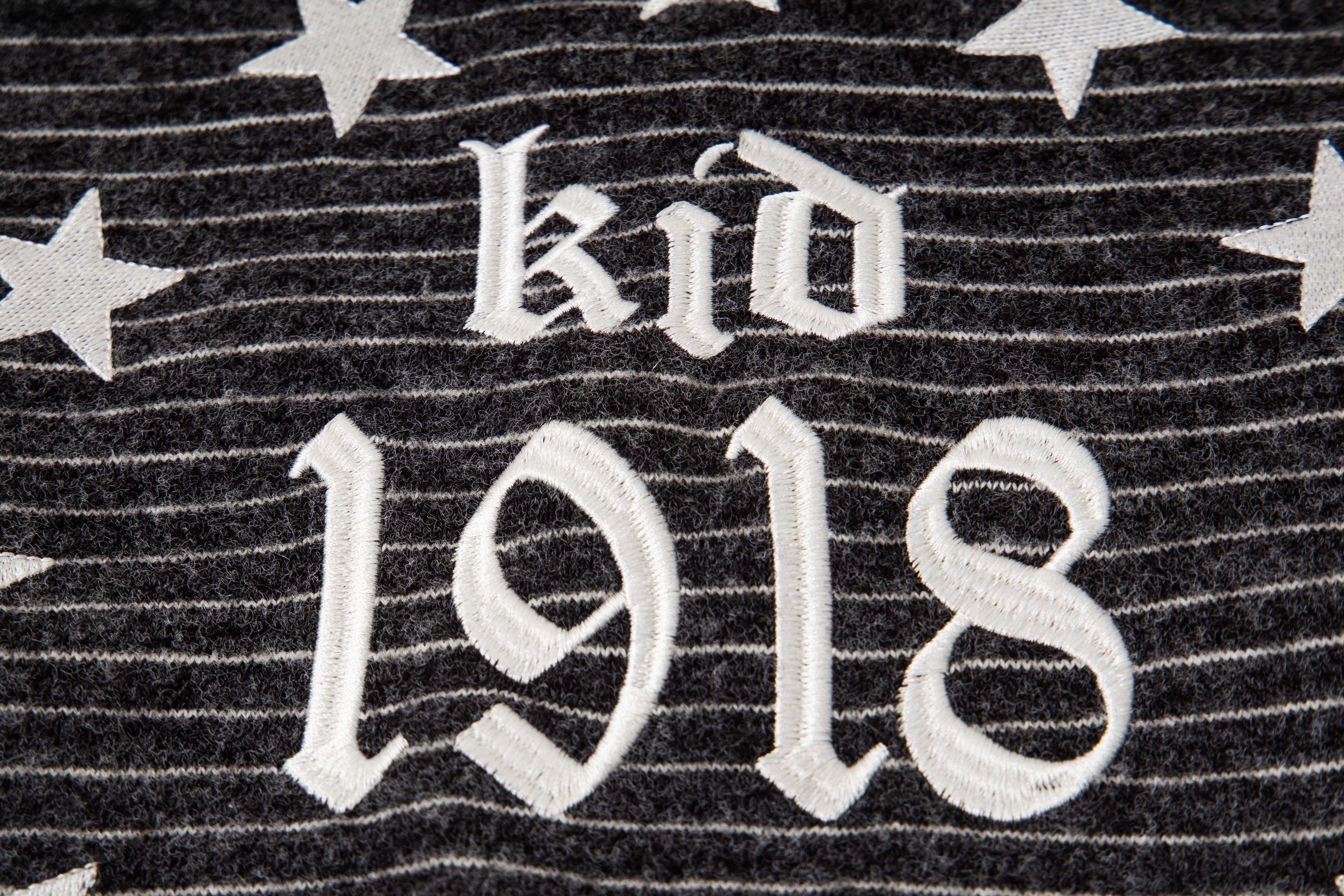 3-6-5.shop Striped Knit Zip Hoodie