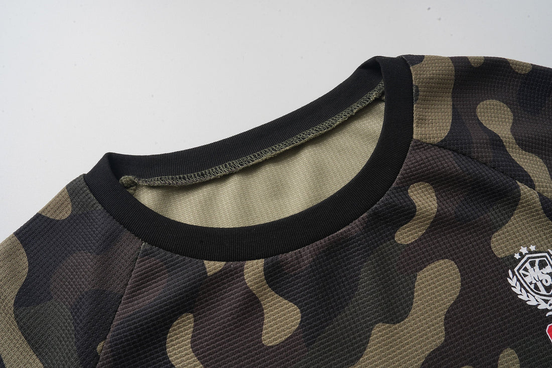 3-6-5.shop Camo Graphic Long Sleeve Jersey