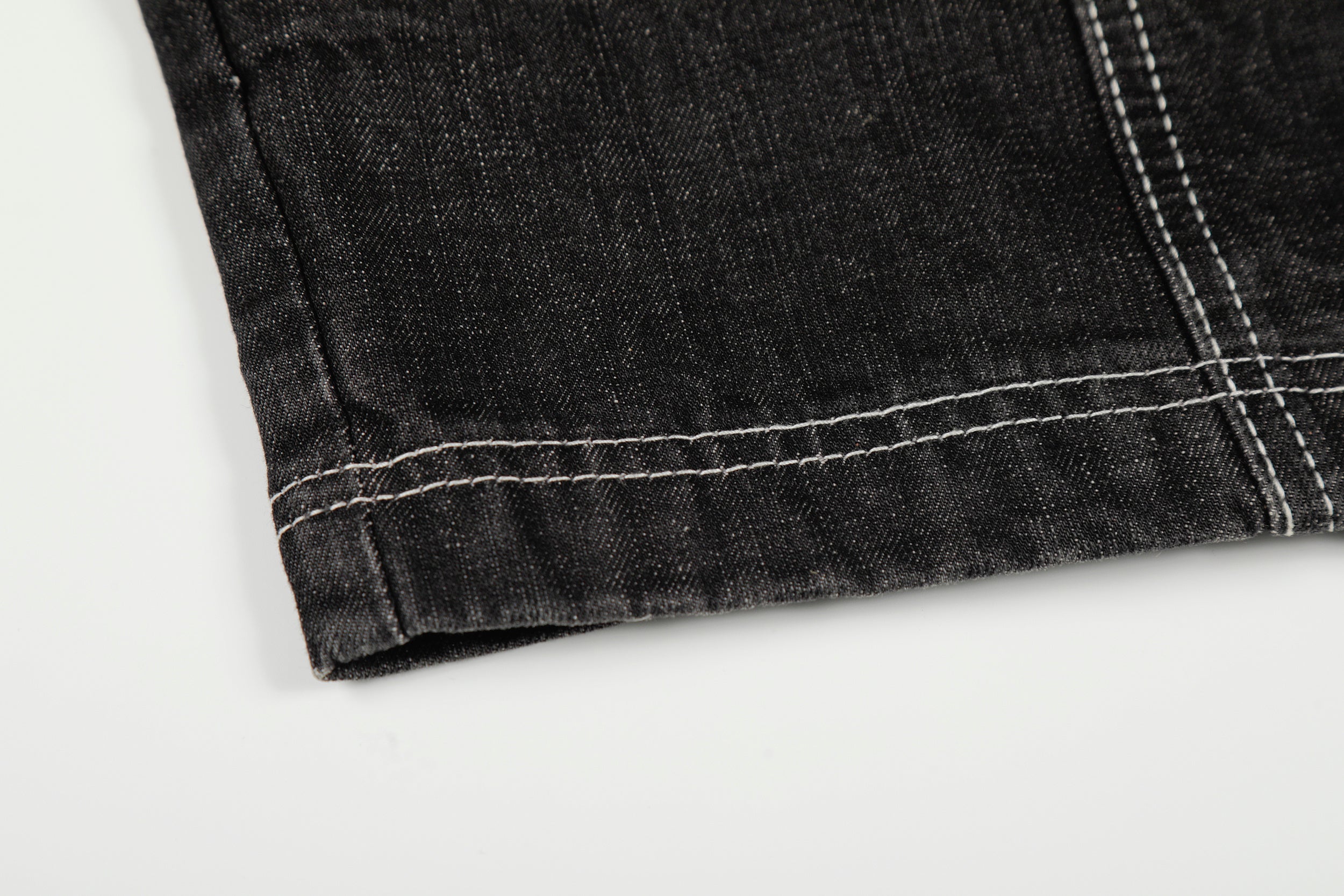 3-6-5.shop Buckle Denim Jacket – Black