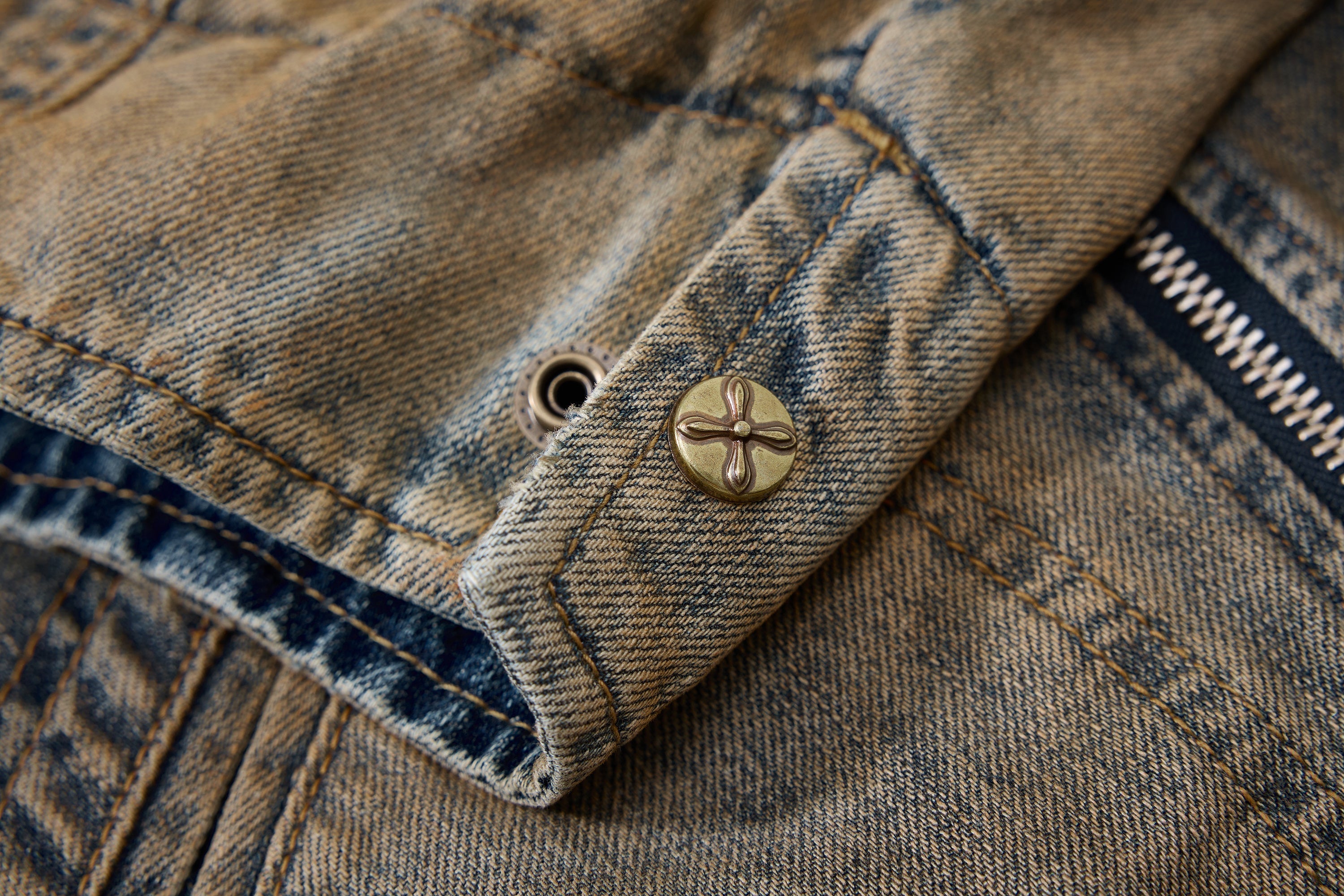 3-6-5.shop Vintage Distressed Denim Jacket