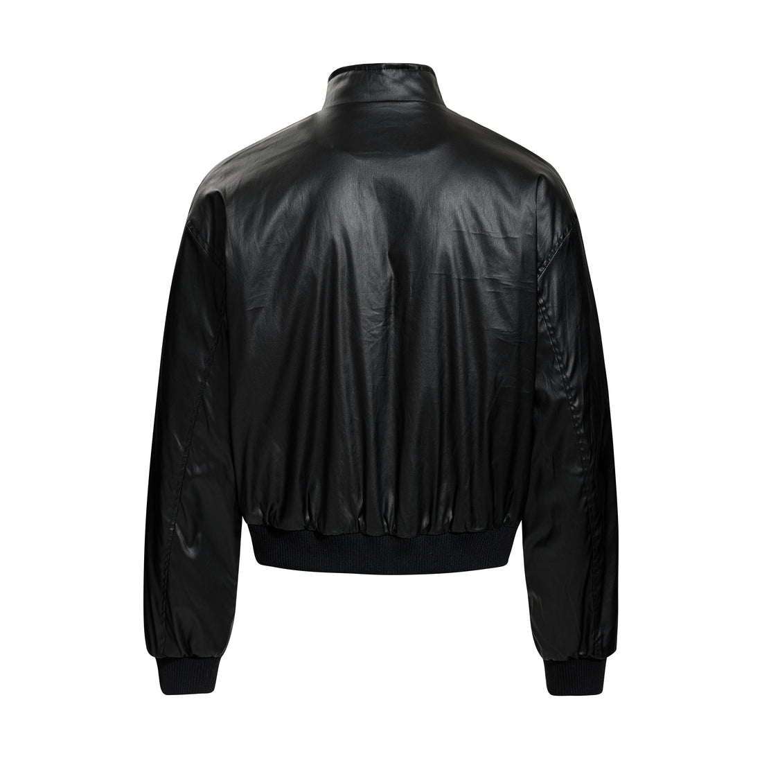 3-6-5.shop Dual-Zip PU Bomber Jacket