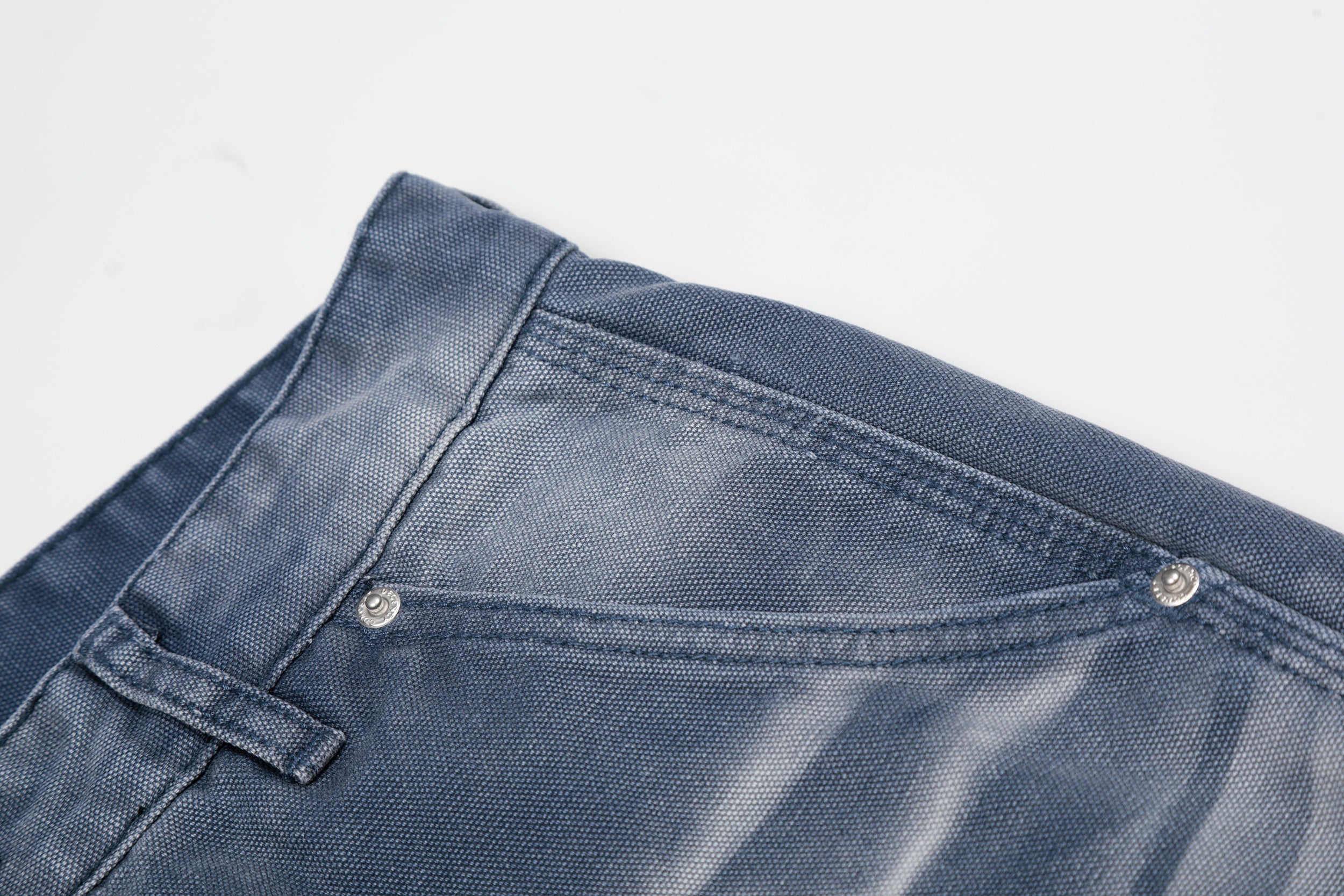 3-6-5.shop Washed Wrinkle Effect Denim Jeans