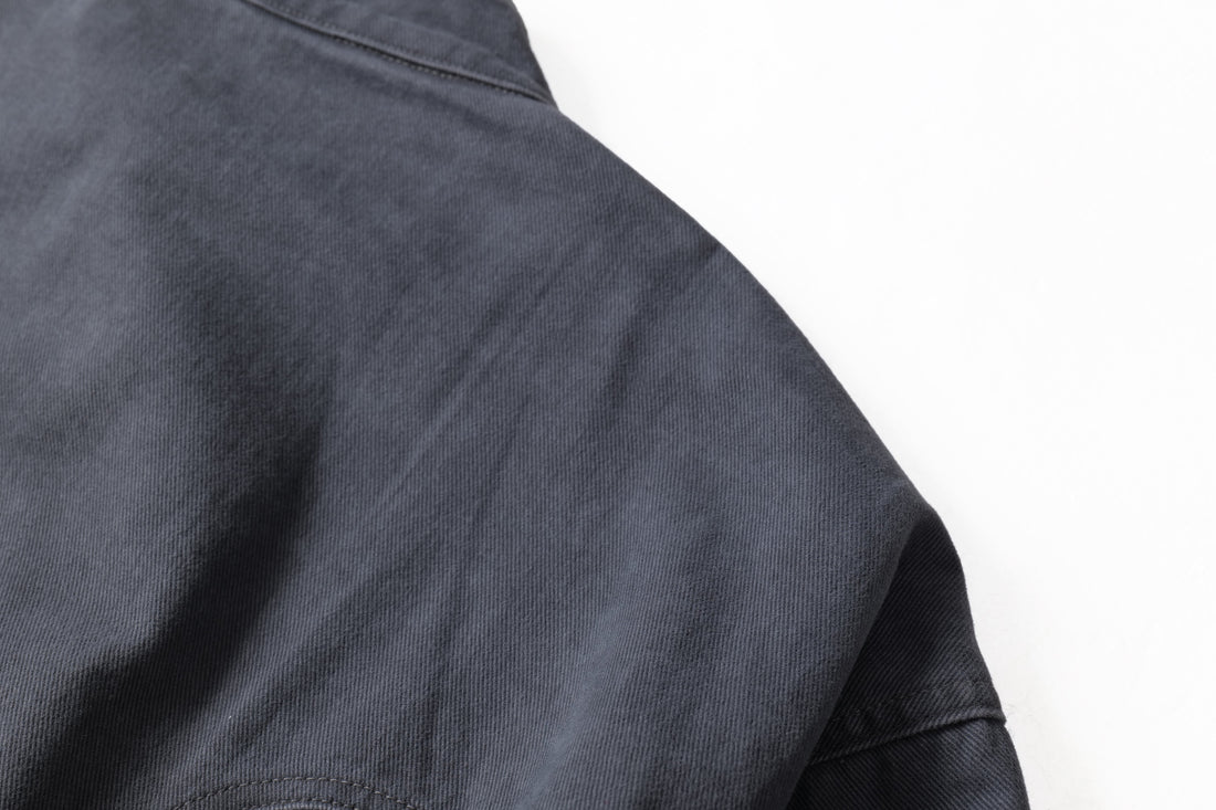 3-6-5.shop Washed Curved-Panel Bomber Jacket