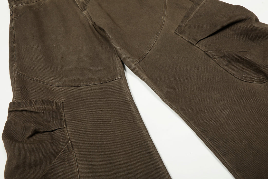 3-6-5.shop Washed Utility Cargo Pants*