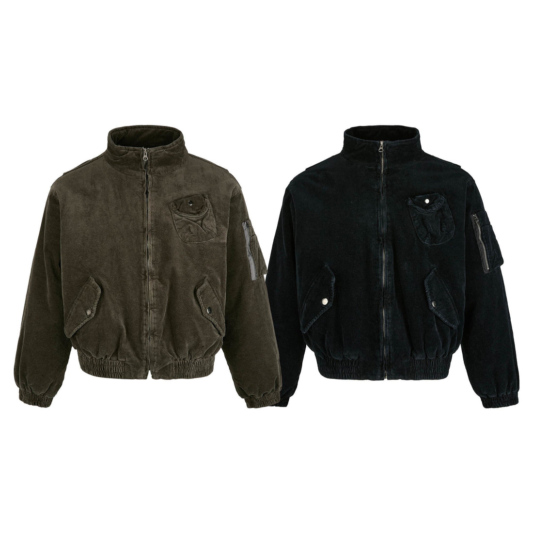3-6-5.shop Corduroy Utility Bomber Jacket