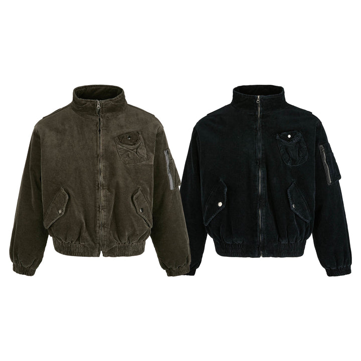 3-6-5.shop Corduroy Utility Bomber Jacket