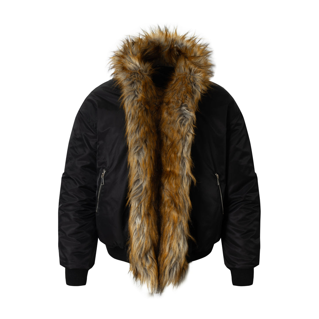 3-6-5.shop Faux-Fur Lined Bomber Jacket