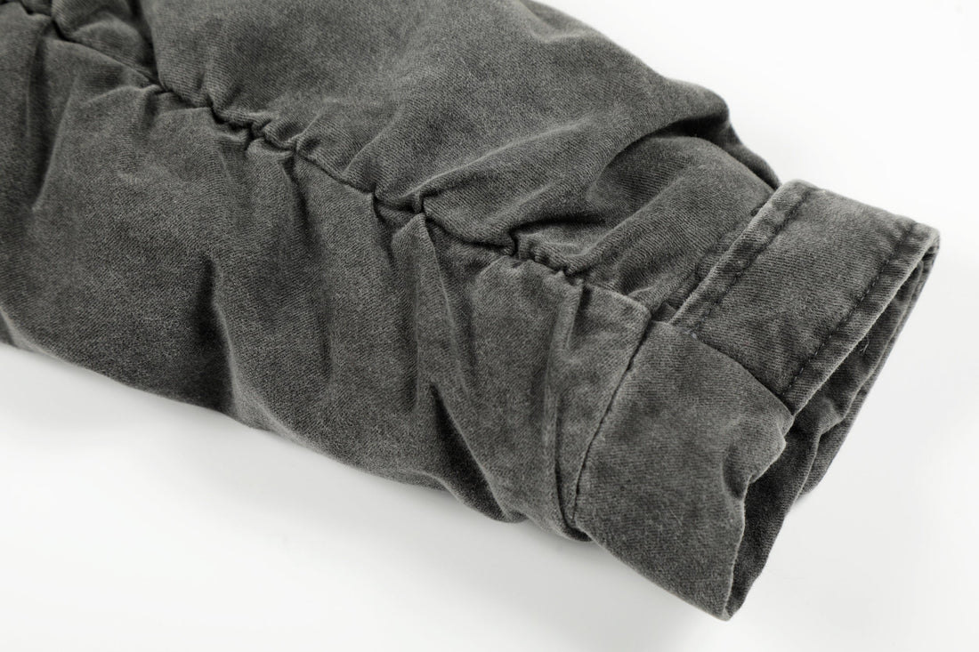 3-6-5.shop Washed Cotton Bomber Jacket