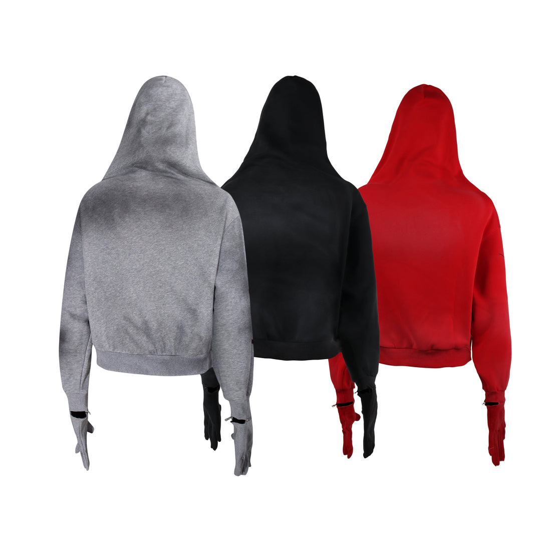 3-6-5.shop Full-Zip Masked Hoodie