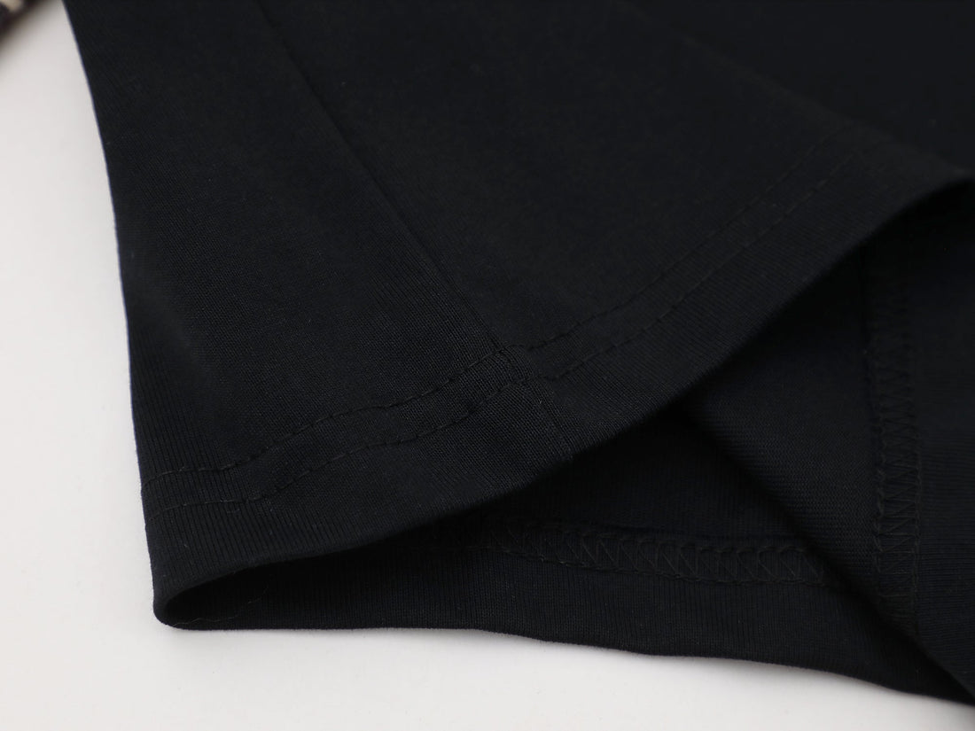 3-6-5.shop Layered Graphic Long Sleeve Polo