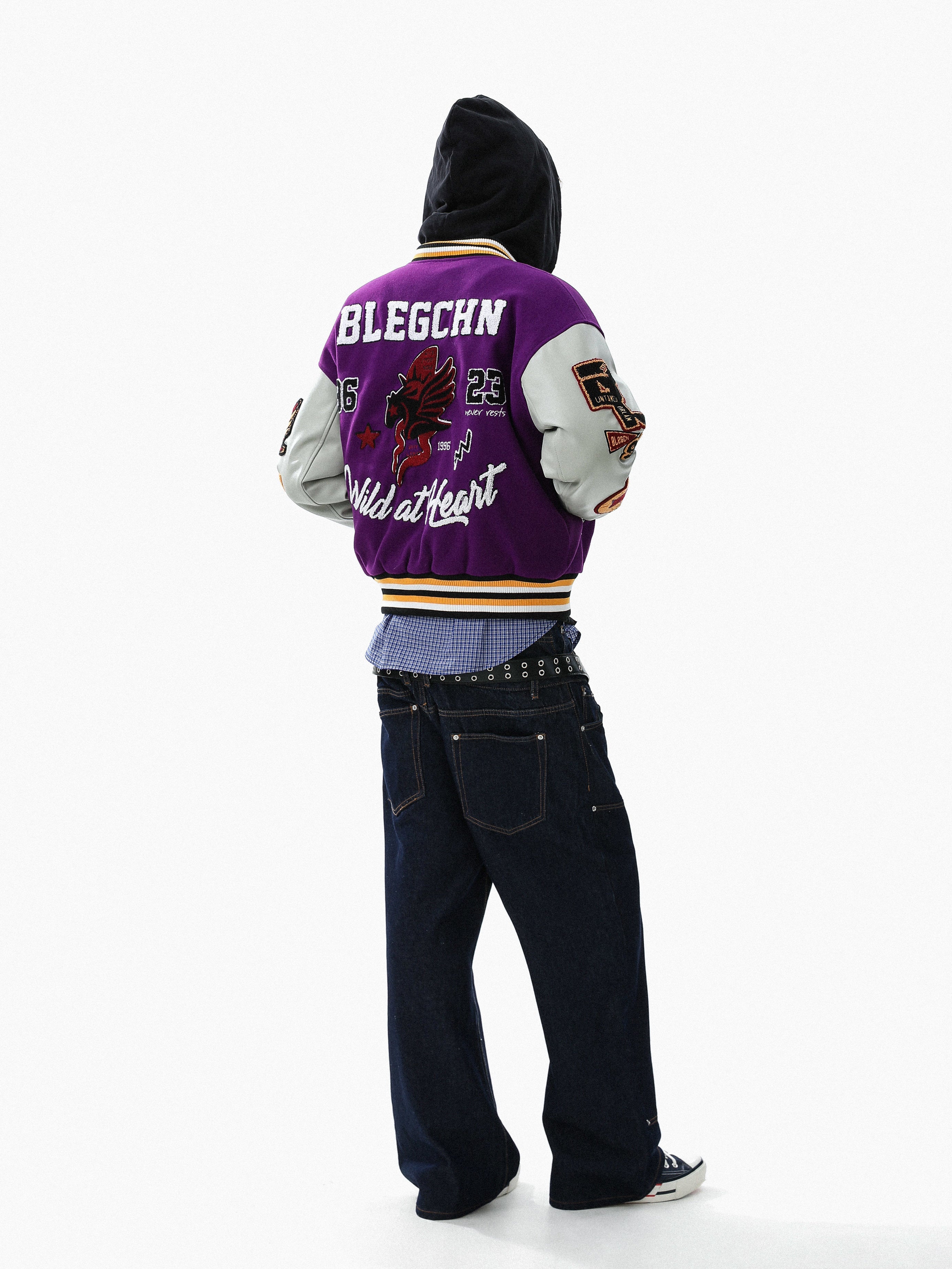 3-6-5.shop Wild at Heart Varsity Jacket