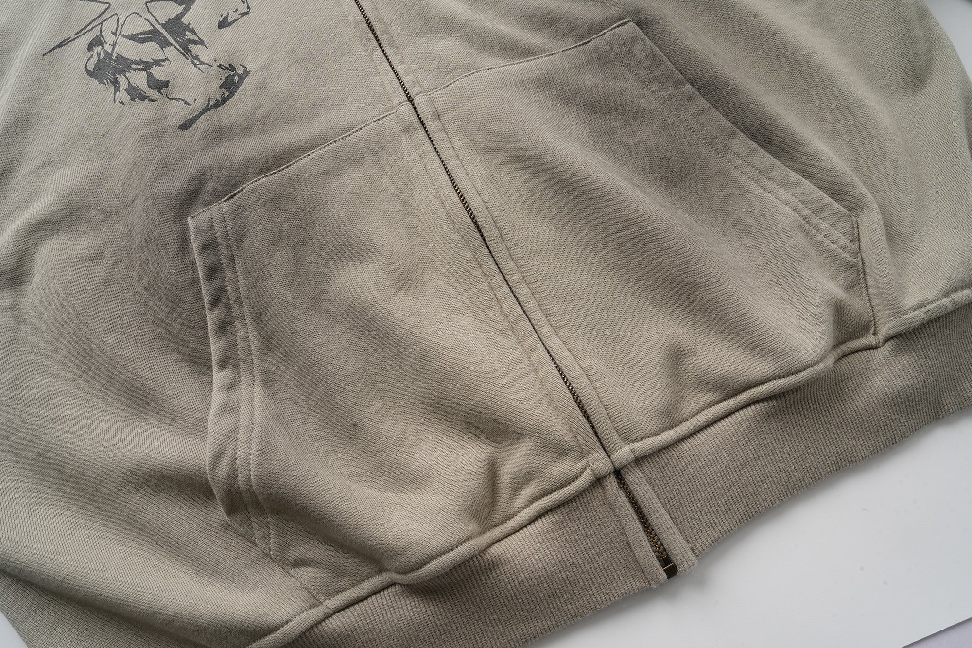 3-6-5.shop Graphic Zip-Up Hoodie