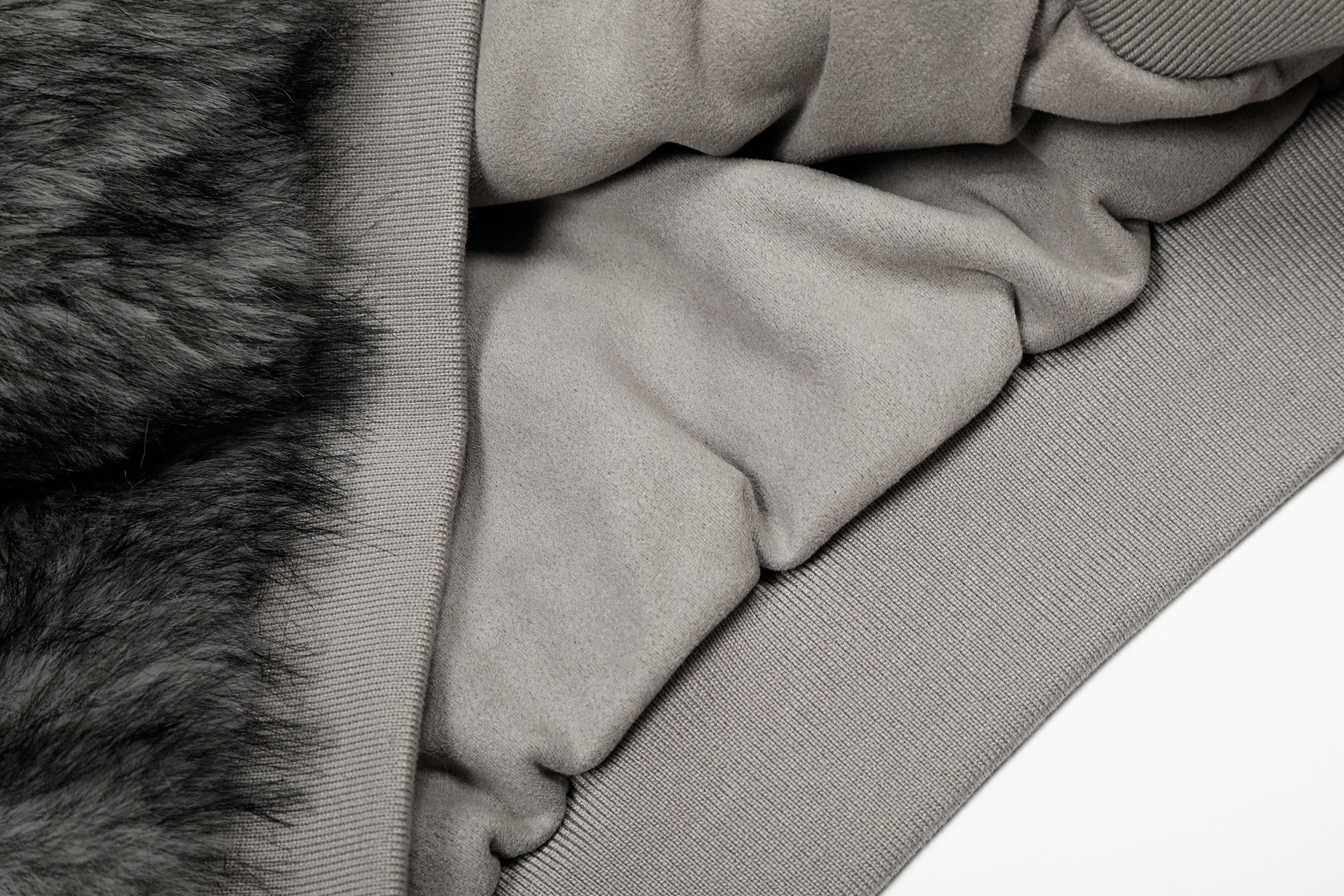 3-6-5.shop Reversible Faux Suede Fur Hooded Jacket