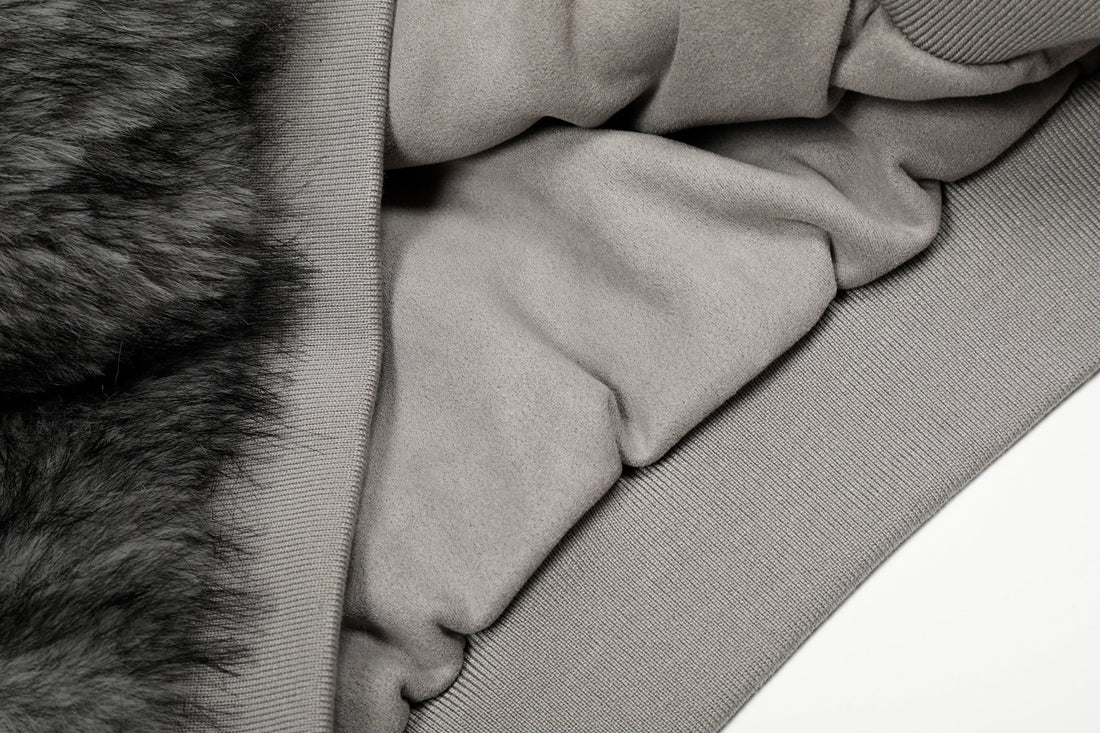 3-6-5.shop Reversible Faux Suede Fur Hooded Jacket