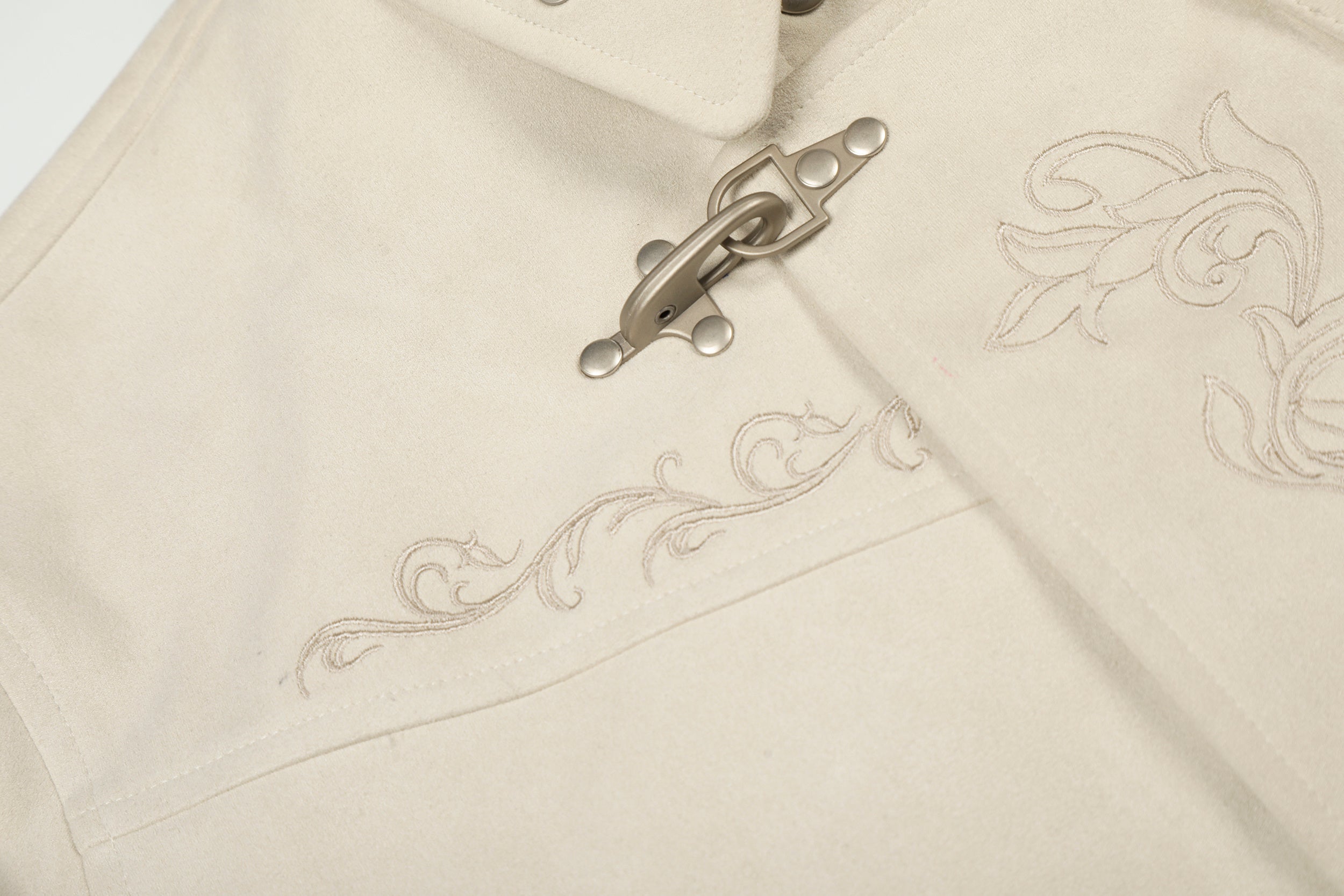 3-6-5.shop Toggle-Closure Embroidered Jacket