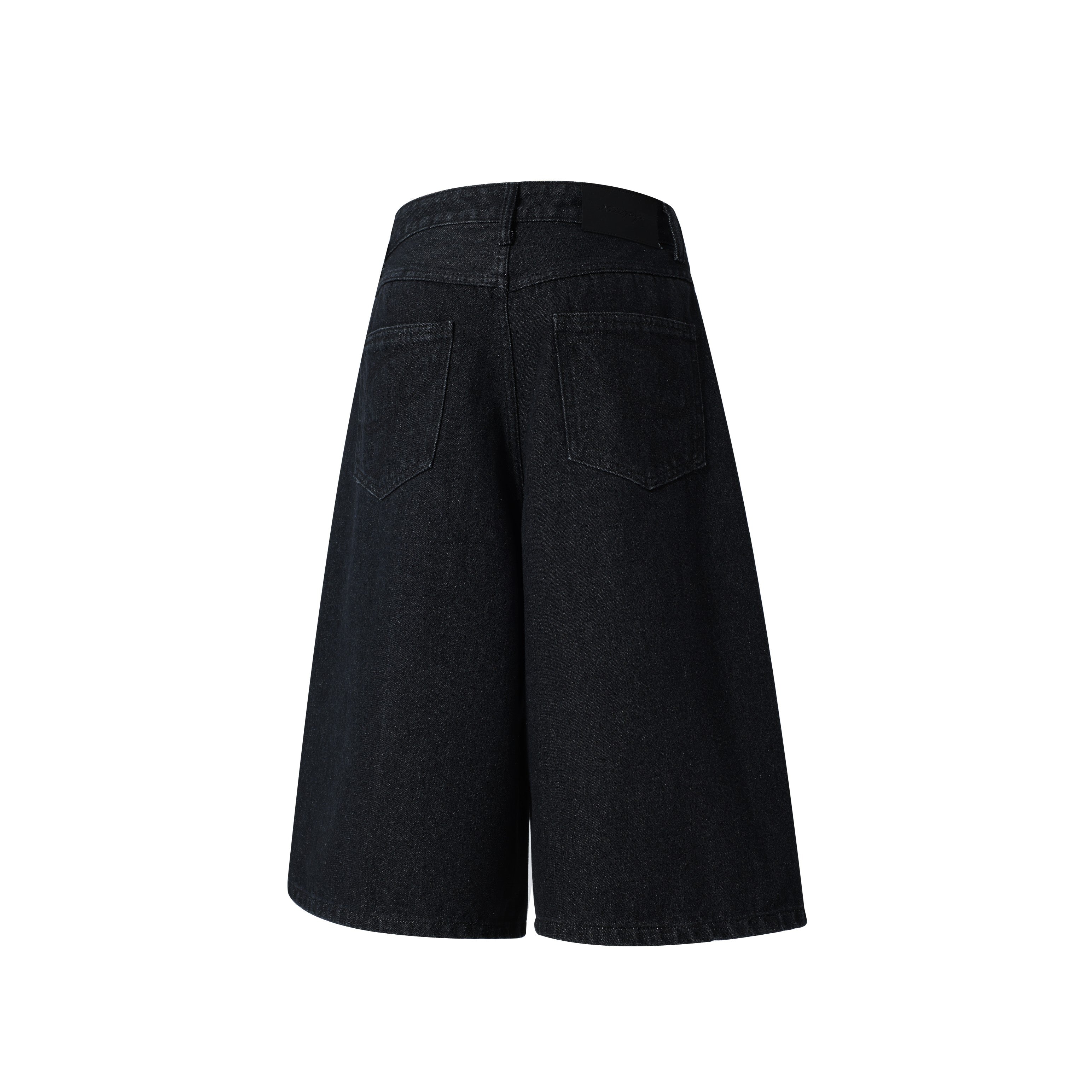3-6-5.shop “Arc Button Wide Denim Shorts”