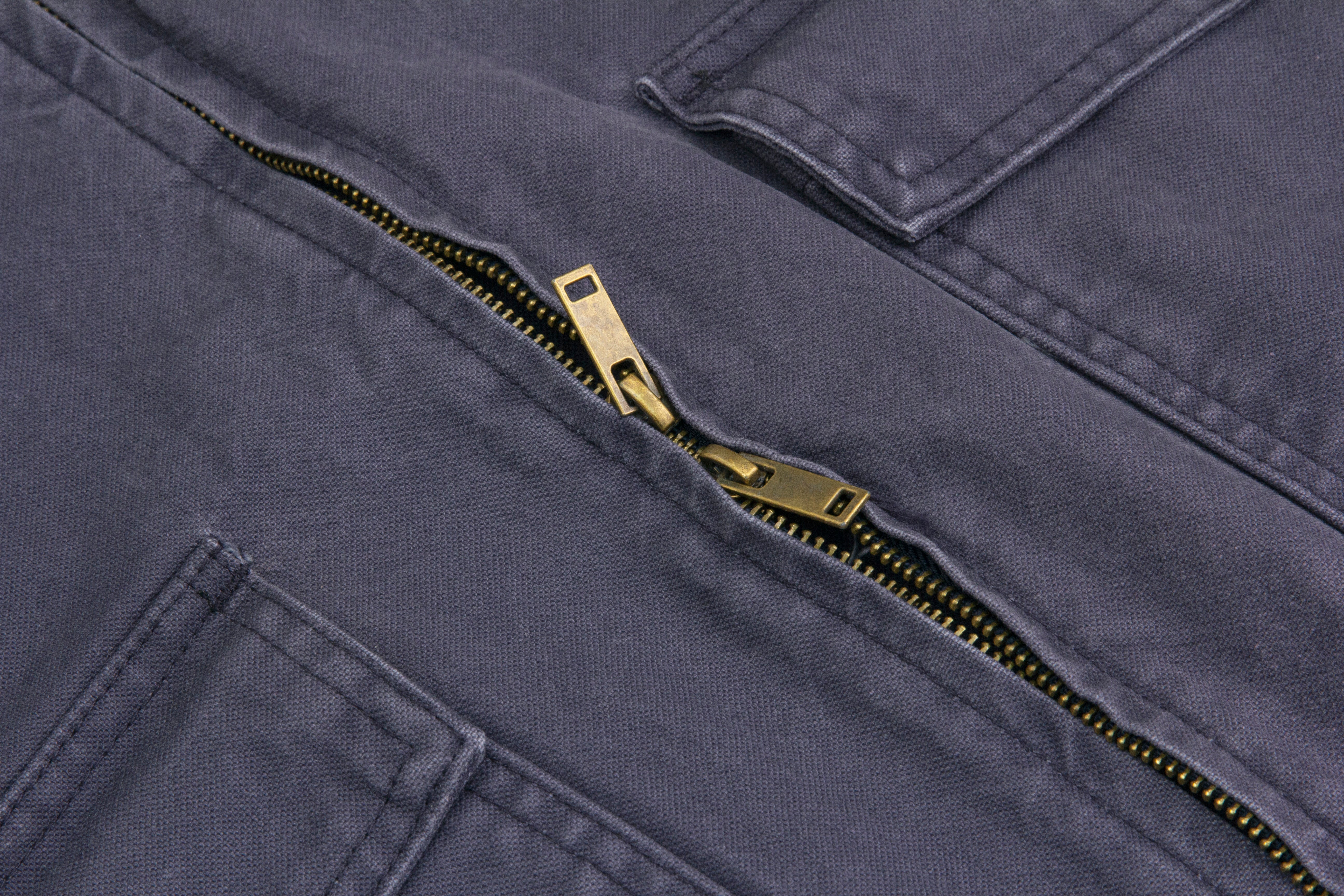 3-6-5.shop Vintage Washed Zip Jacket