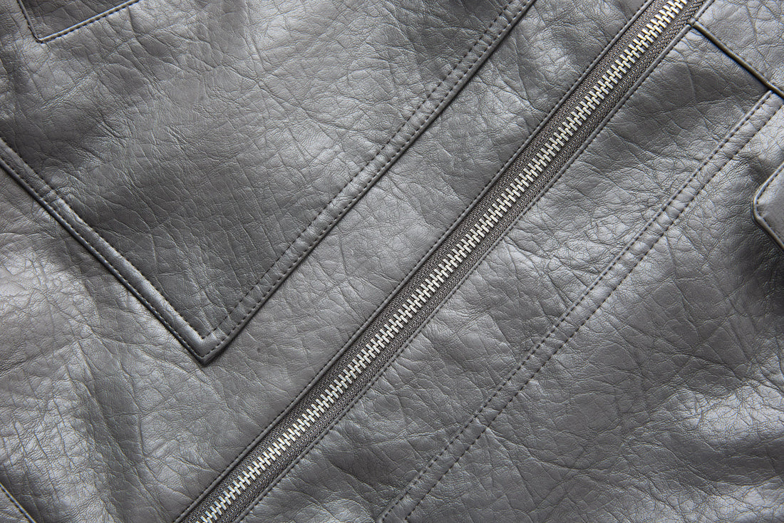 3-6-5.shop Classic Utility PU Jacket