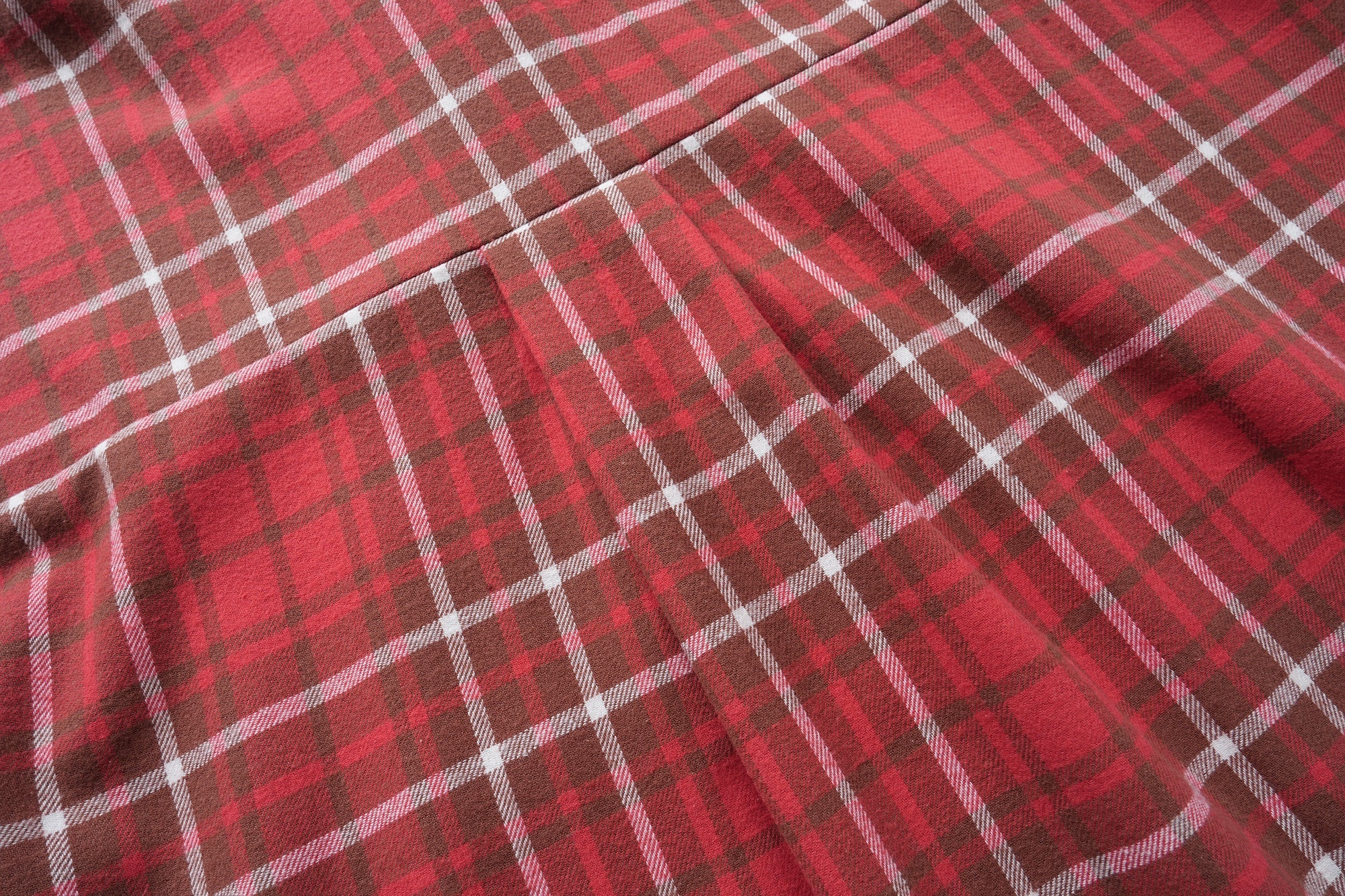 3-6-5.shop Patchwork Plaid Button-Up Shirt
