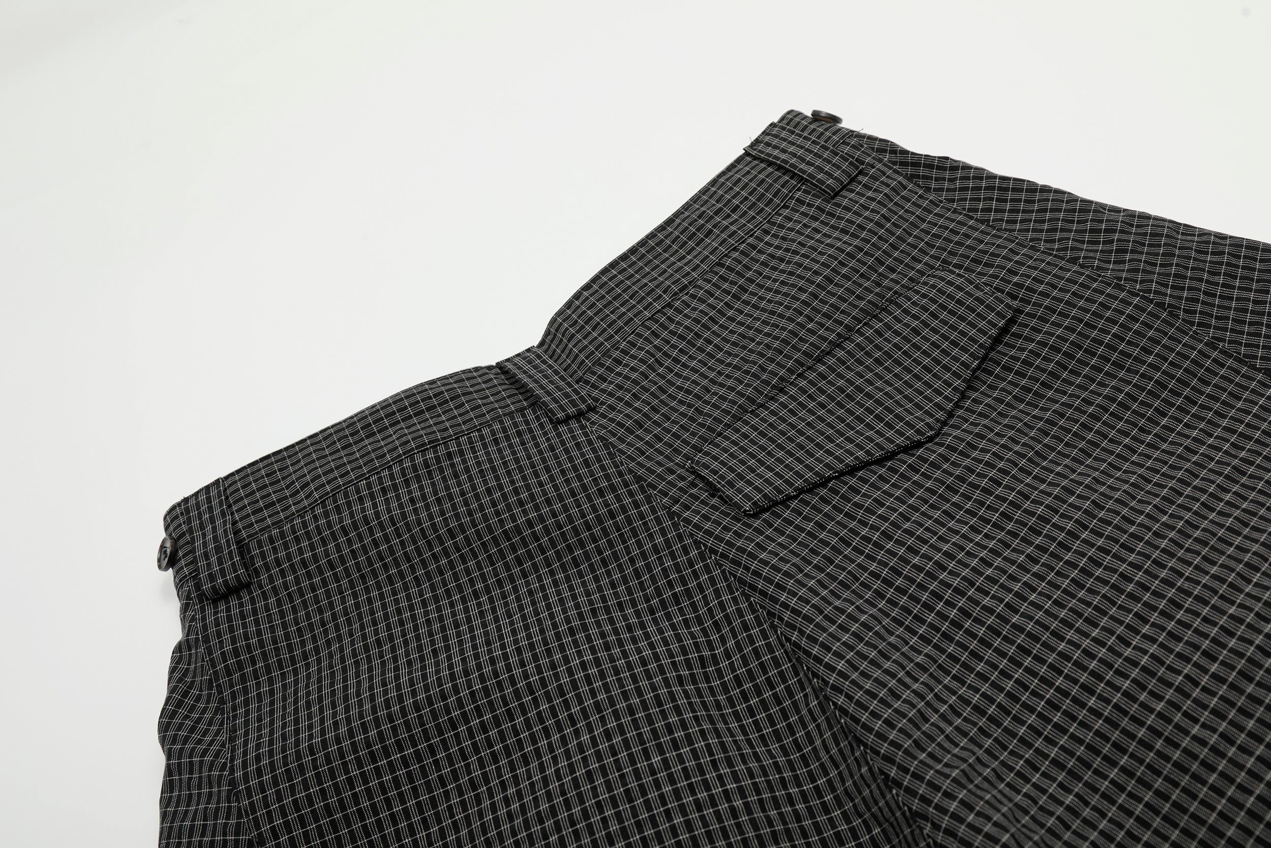 3-6-5.shop Checked Curved-Leg Pants