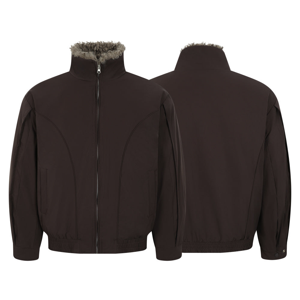 3-6-5.shop Faux Shearling Lined Jacket