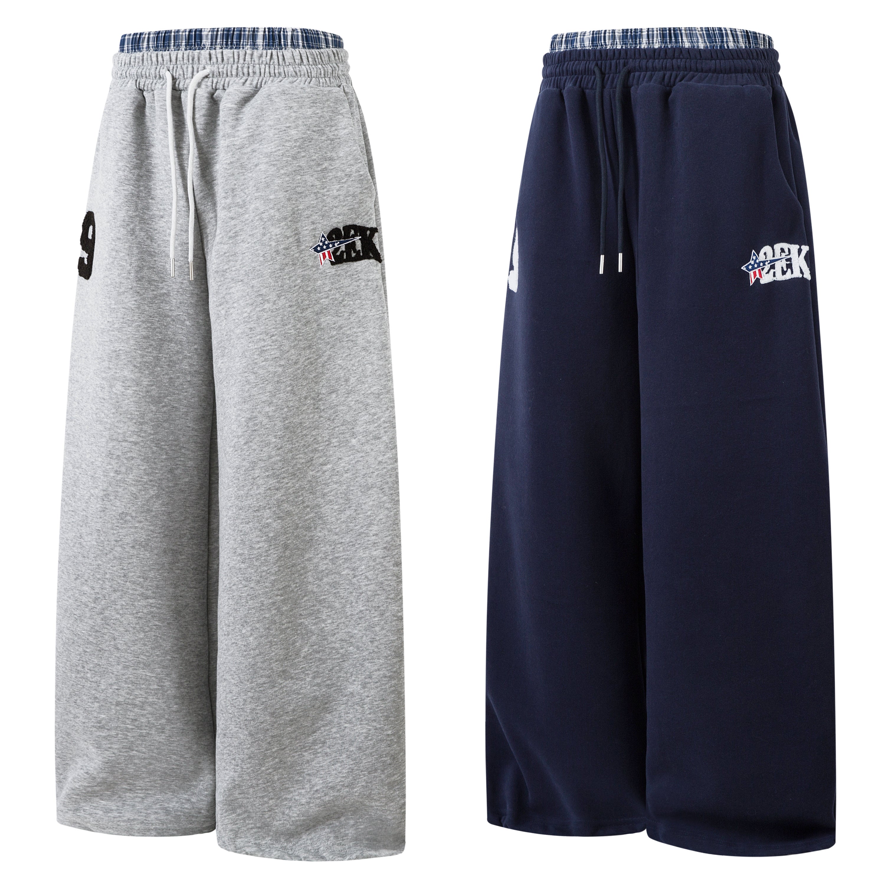 3-6-5.shop Varsity Wide-Leg Athletic Sweatpants