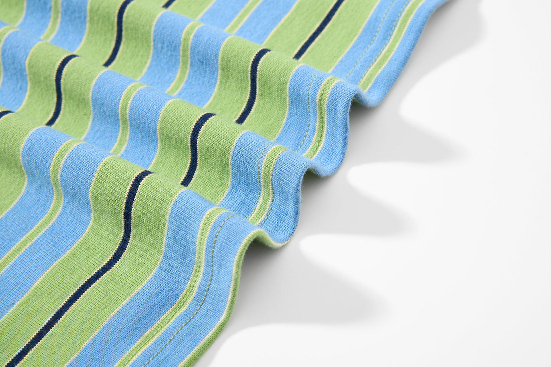 3-6-5.shop Striped Graphic Layered Polo