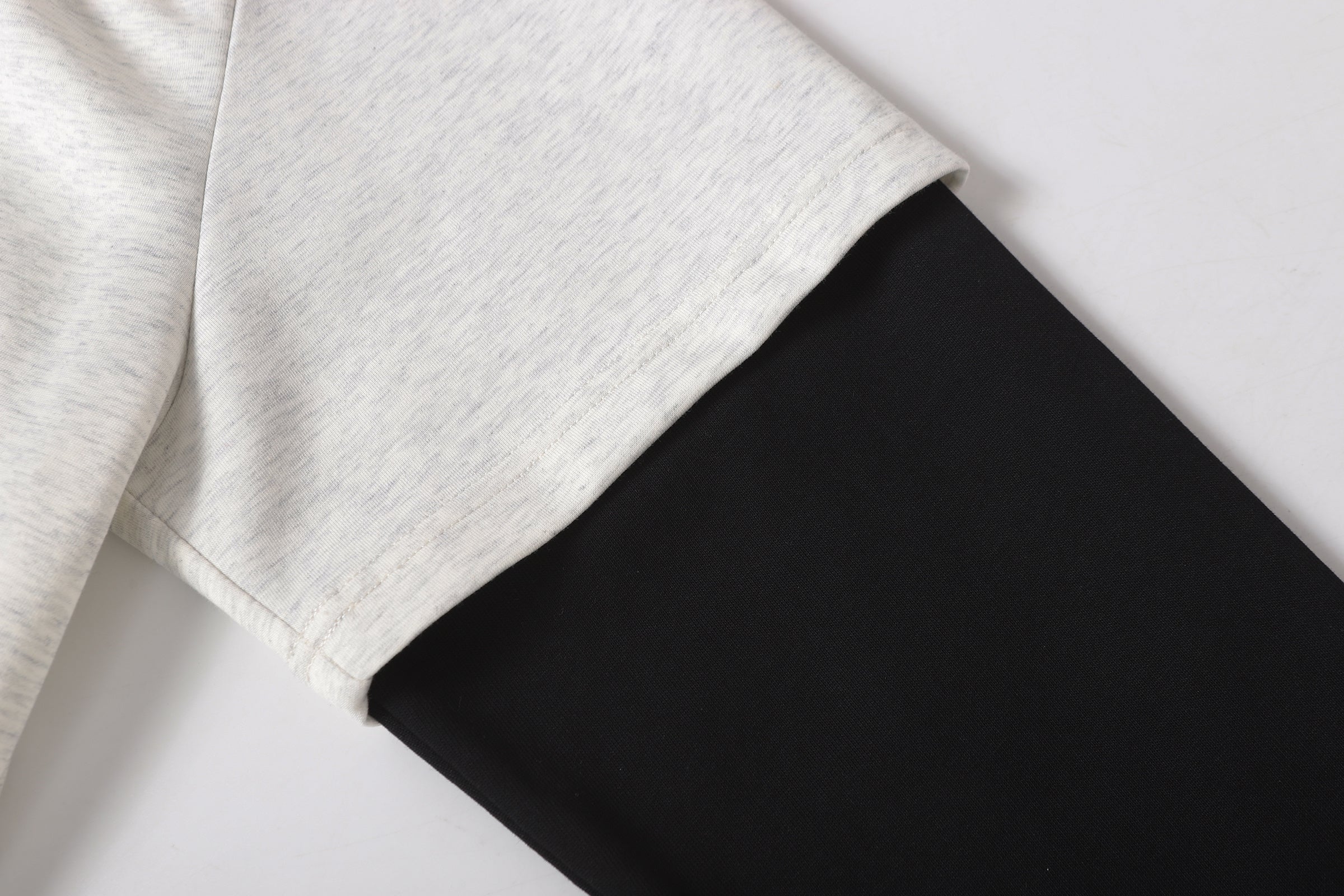 3-6-5.shop Layered Polo Long Sleeve Tee